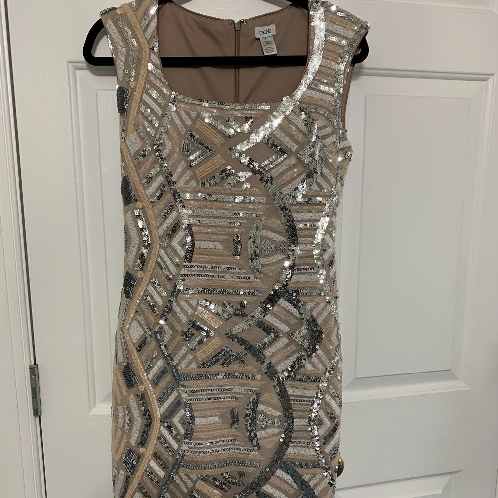 Cache Sequin Dress Size 6 - image 1